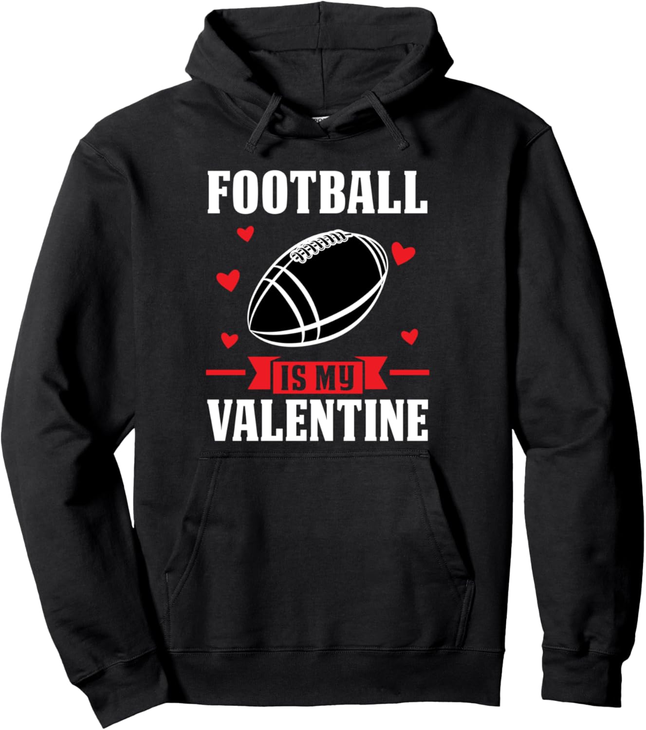 

Футбол - моя футбольная толстовка ко Дню святого Валентина Valentine & Valentine Present Gift, черный
