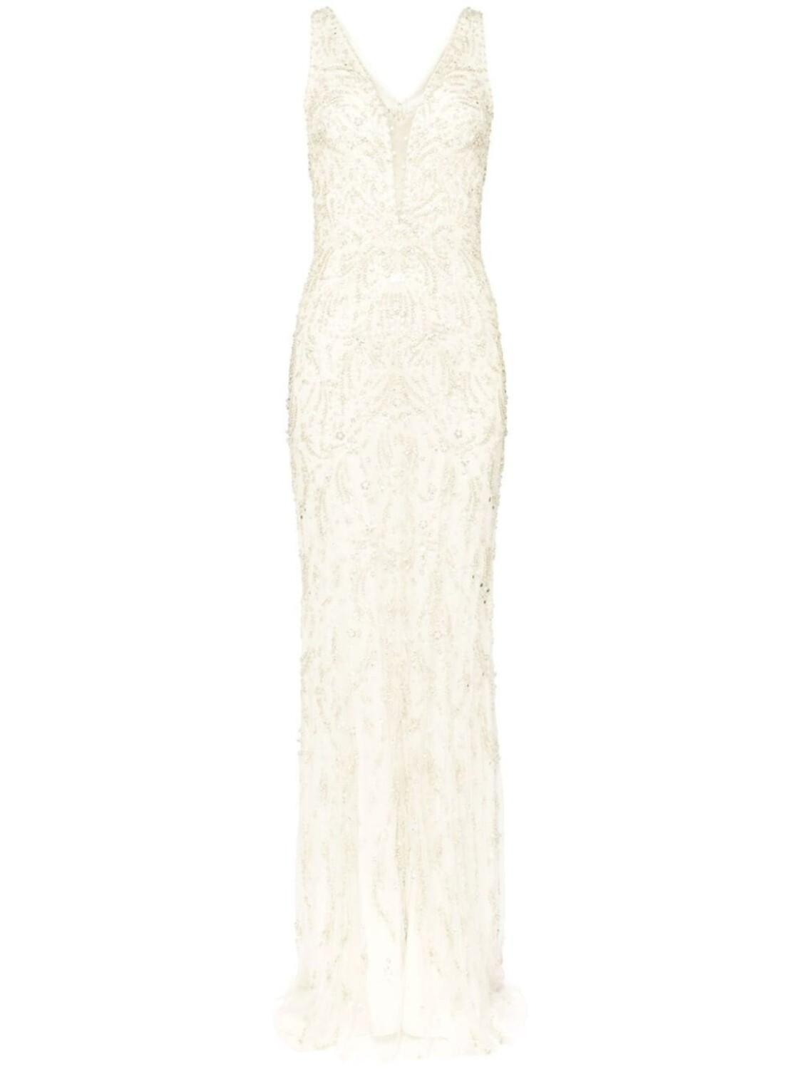 

Платье Нура Jenny Packham, нейтральный цвет