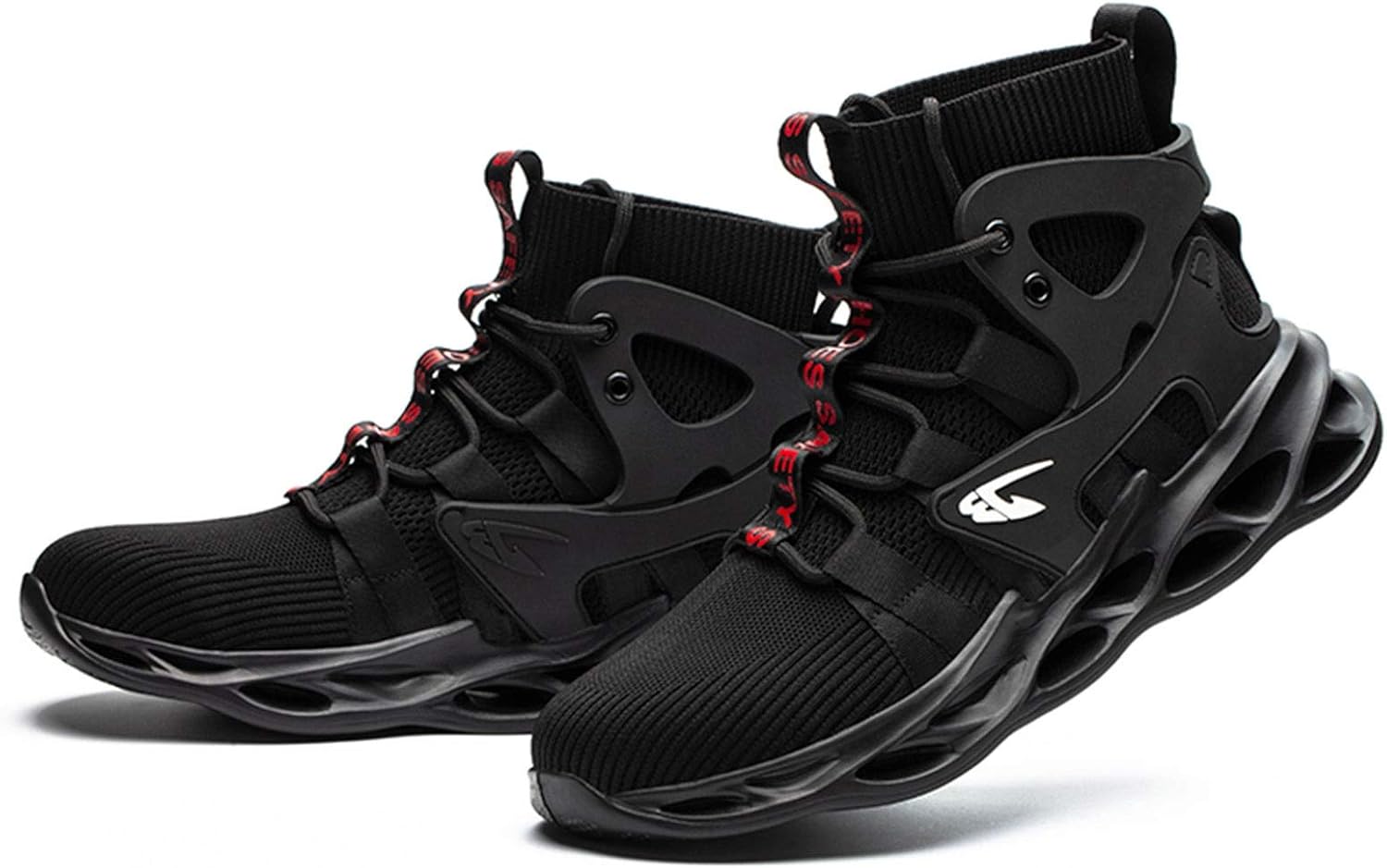 

Защитные ботинки, высокие, мягкие и дышащие, мужские с металлическим носком, пробоностойкие и защищающие ноги, для строительства и активного отдыха (Цвет: черный, Размер: 11 US) Hisxus