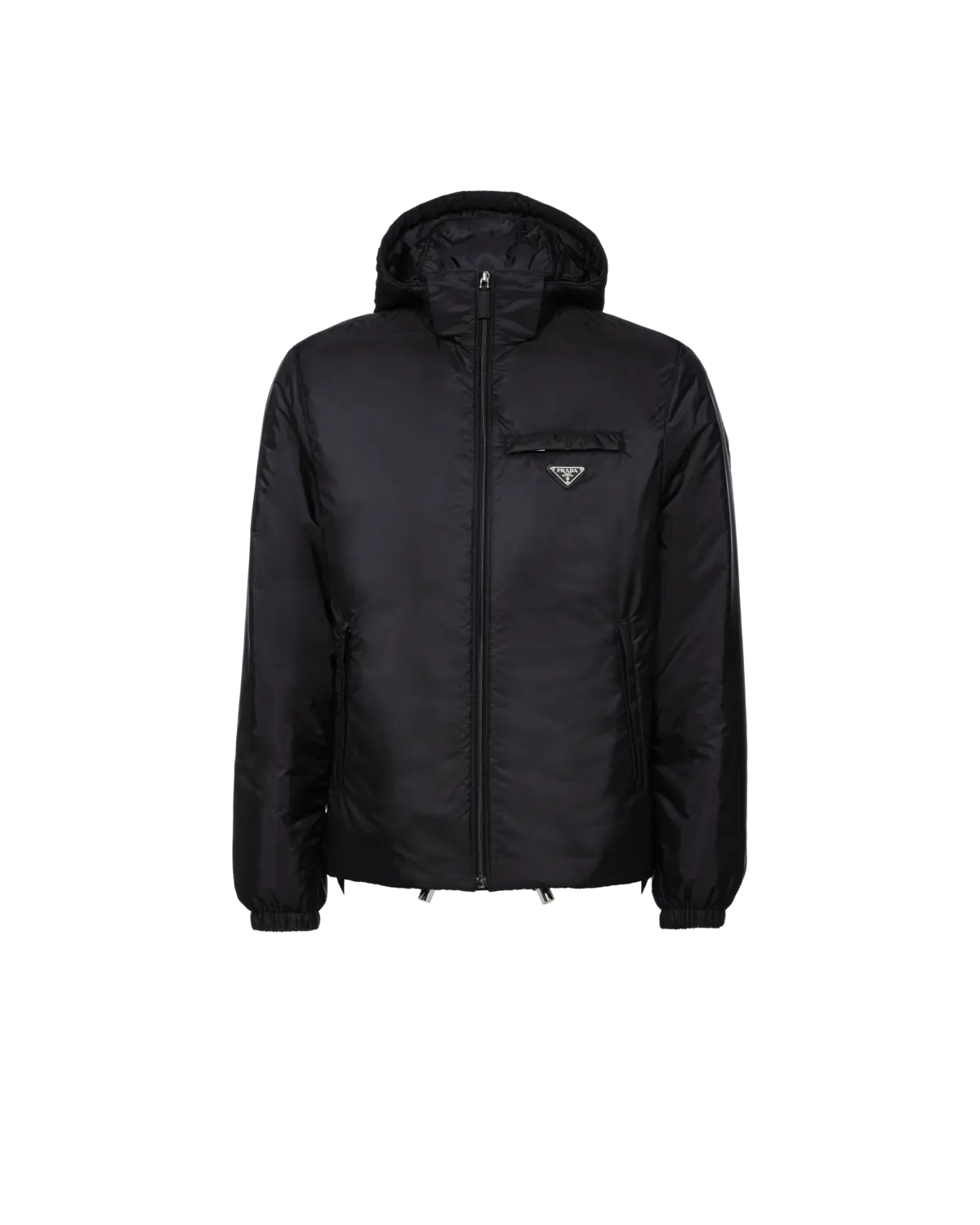 

Пуховик из переработанного нейлона Prada, черный