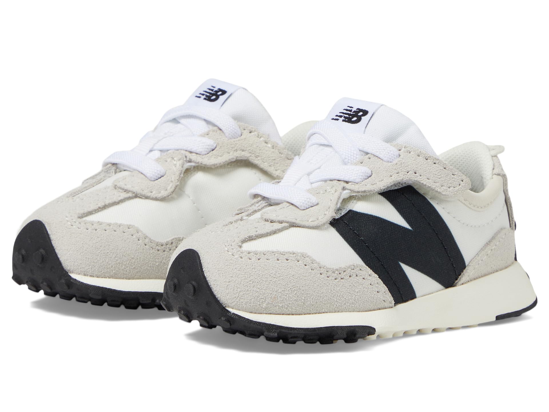

Кроссовки New Balance Kids 327 New-b Hook & Loop, цвет Silver Birch/Black