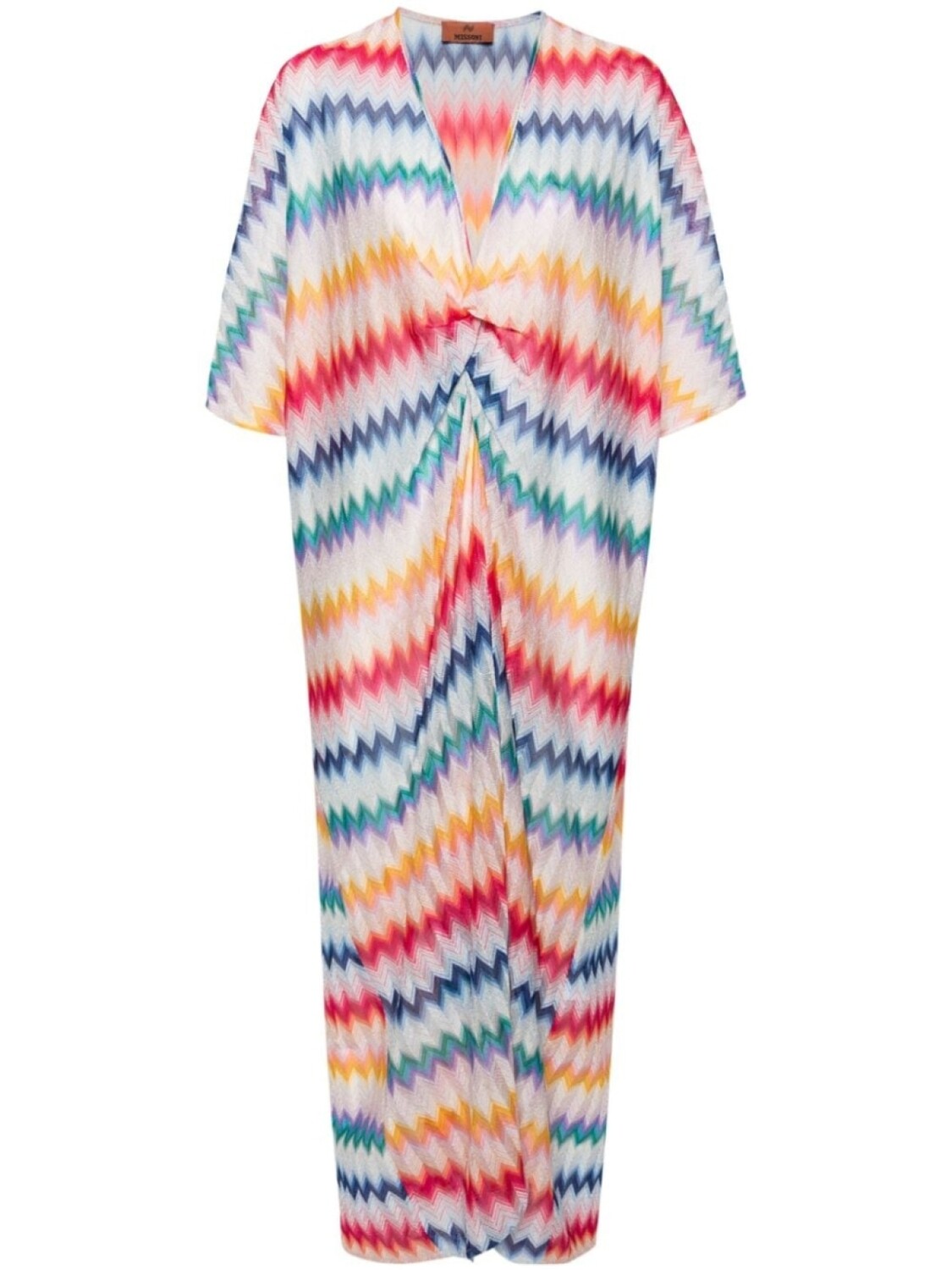 

Missoni платье макси с узором зигзаг, белый