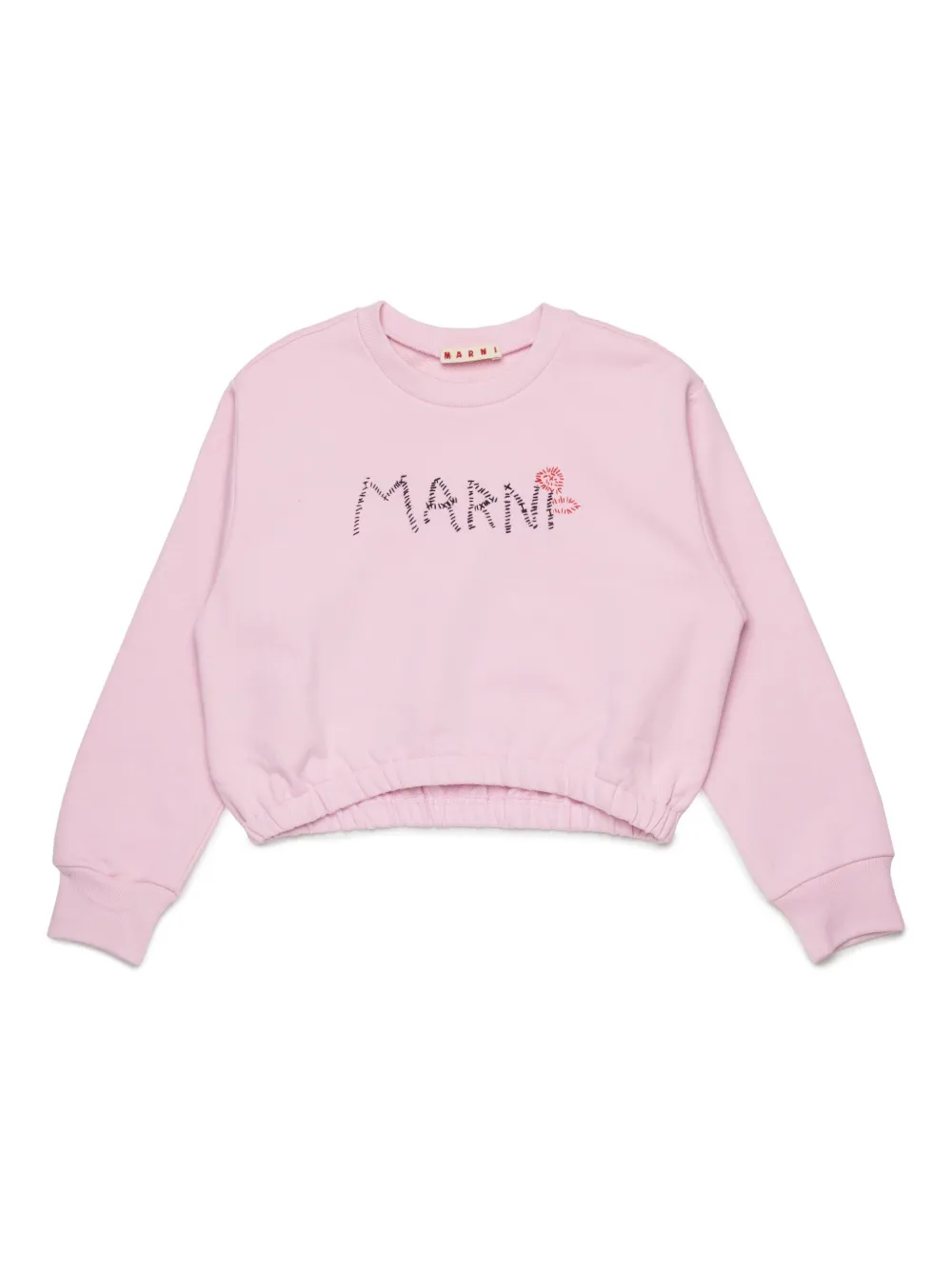 

Толстовка с логотипом Marni Kids, розовый