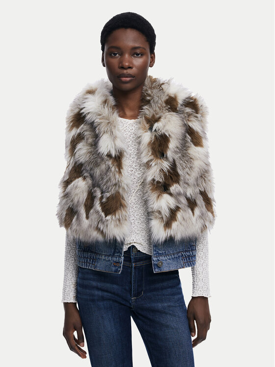 

Утепленный жилет regular fit Bunny 25WWEW57 Desigual, бежевый