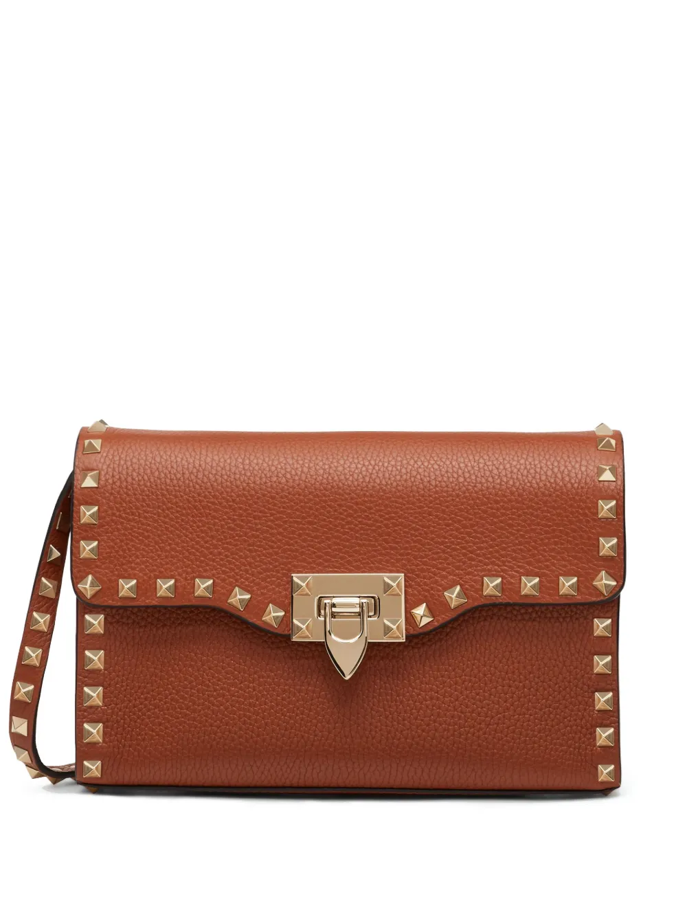 

Маленькая сумка через плечо Rockstud VALENTINO GARAVANI, коричневый