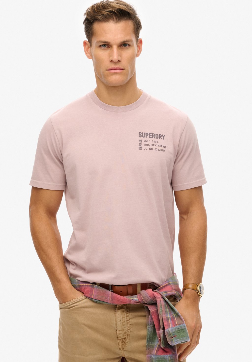 

Футболка с принтом UTILITY GRAPHIC Superdry, светло-серый