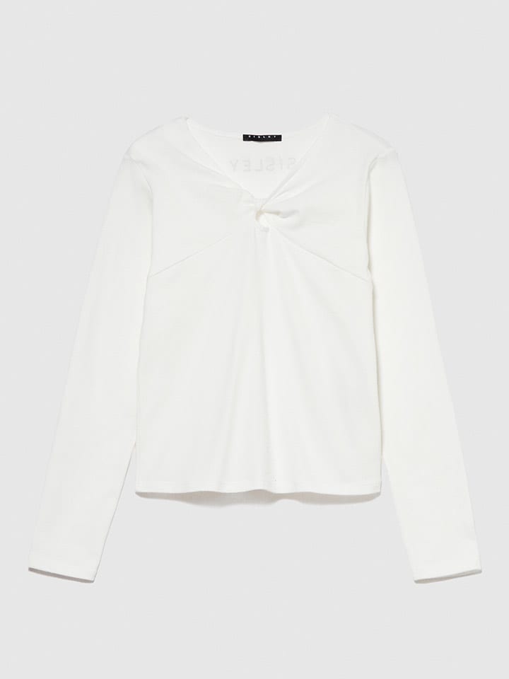 

Лонгслив Sisley Longsleeve, белый