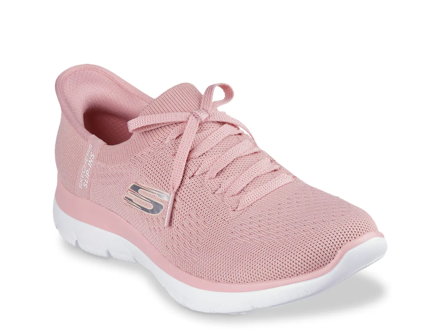 

Кроссовки Hands Free Slip-ins Summits New Daily Slip-On Sneaker Skechers, светло-розовый