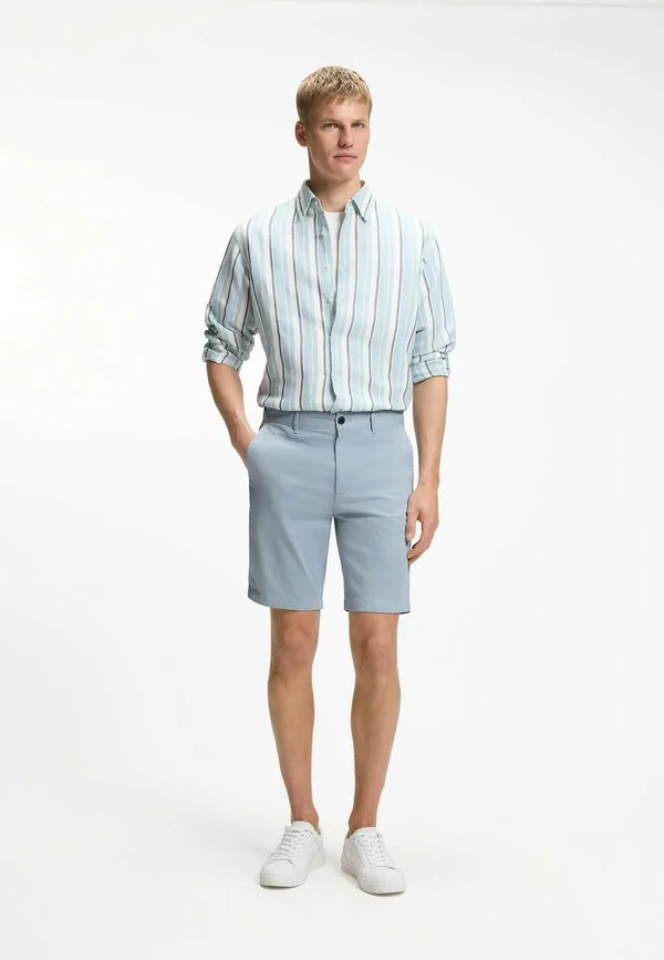 Шорты chinoslimshorts Boss, Light Blue Eight — фото 2