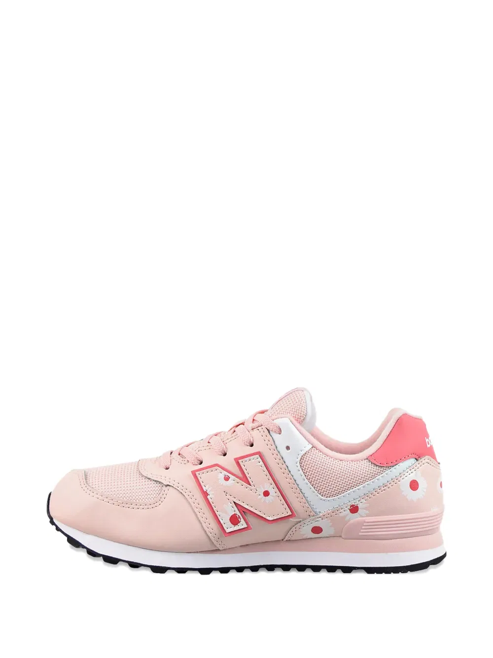 Кроссовки с цветочным принтом New Balance Kids, розовый