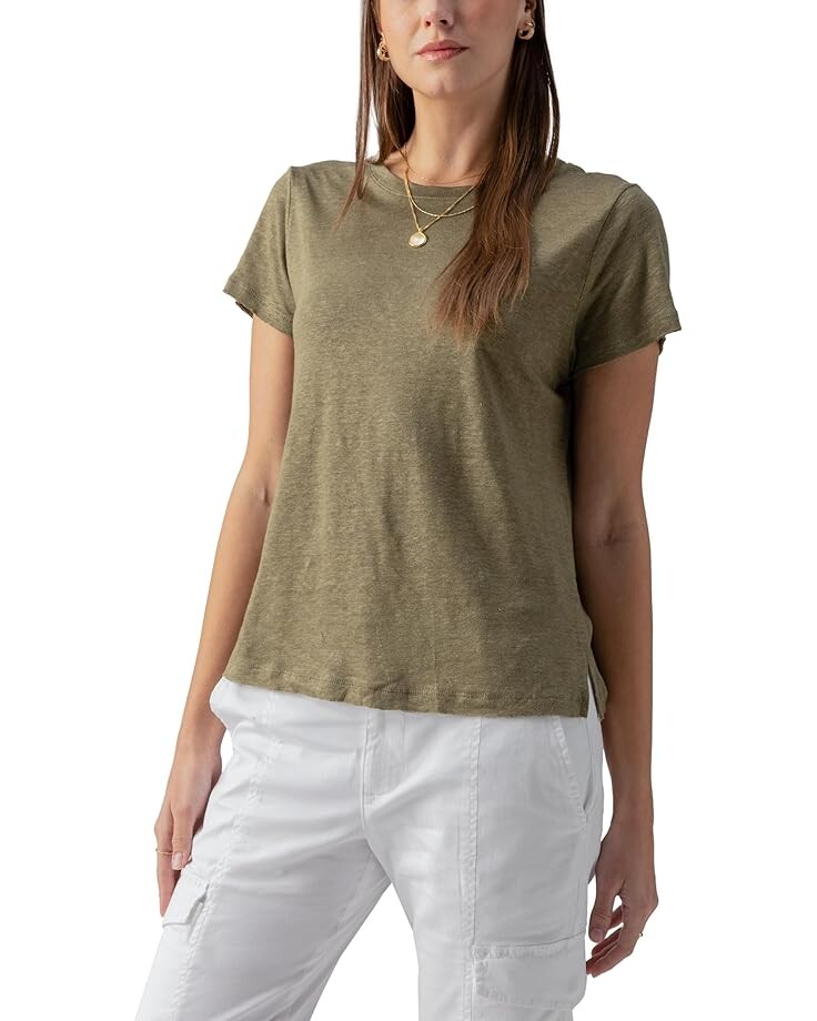 

Футболка Sanctuary Linen Perfect, цвет Burnt Olive