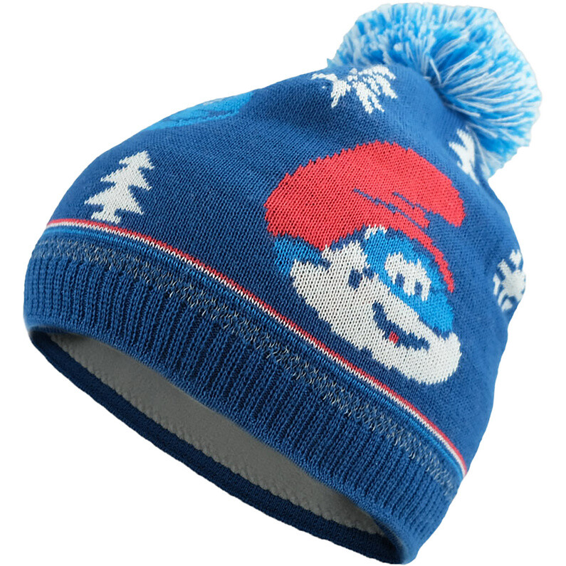 

Детская шапка с помпоном «Смурфики» Bavarian Caps, синий