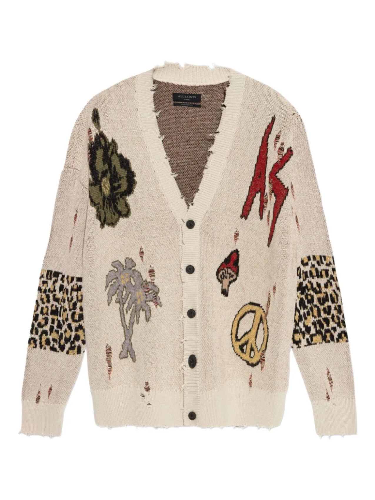 

AllSaints кардиган Jay, нейтральный