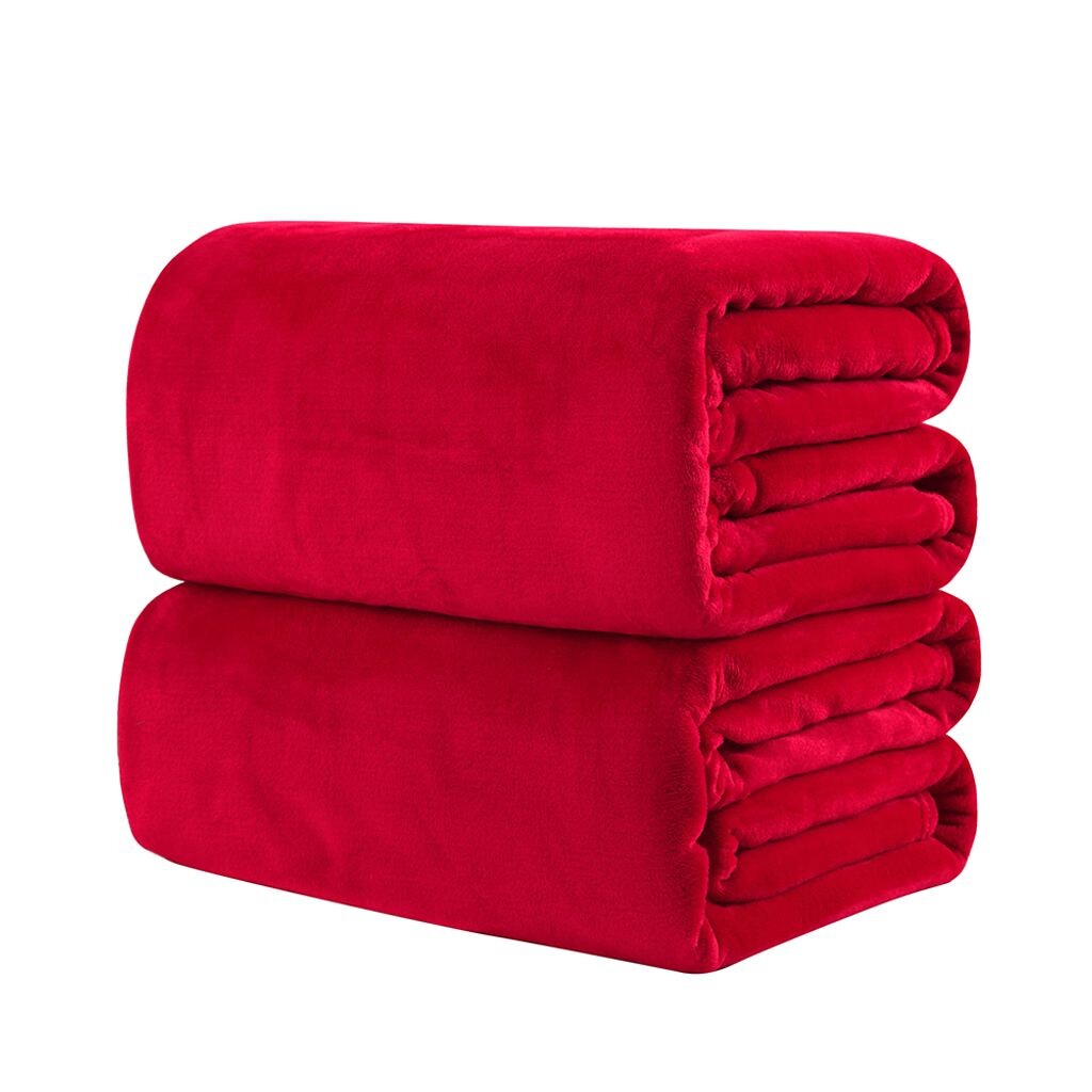 

Ультрамягкое теплое двустороннее фланелевое одеяло, ковер, диван, диван, коврик для дома, красный, размеры: 50 см x 70 см Stuttg