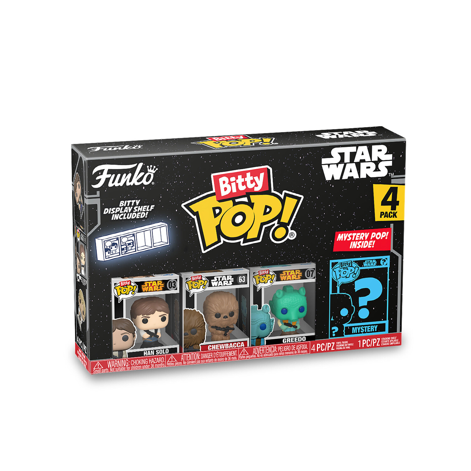 

Звездные войны — набор из 4 фигурок Funko Bitty Pop, серия 3