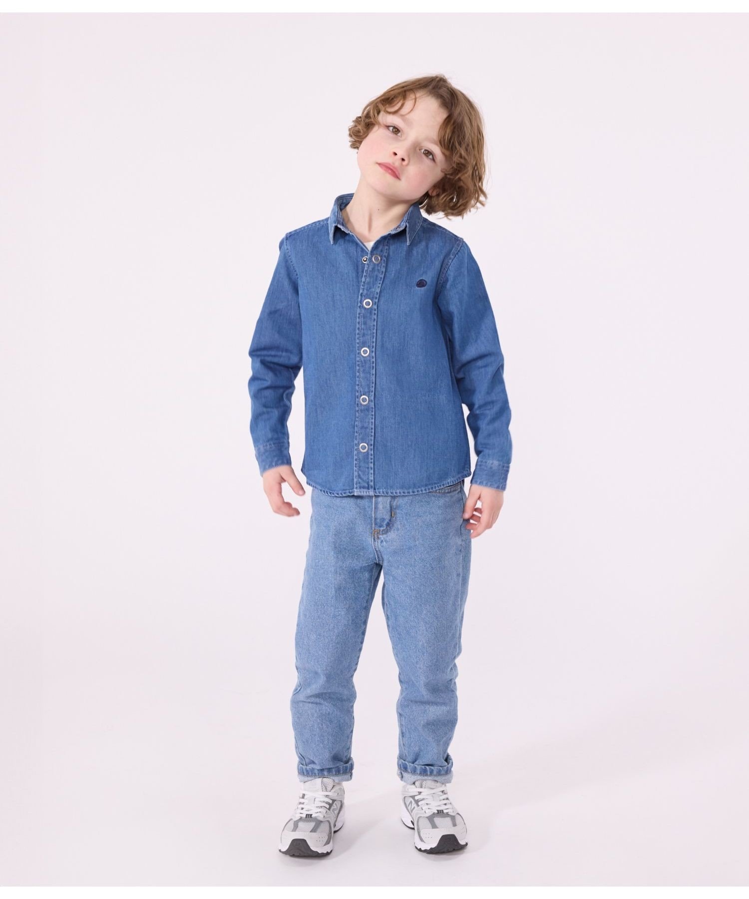 Джинсовая рубашка PETIT BATEAU, Blue