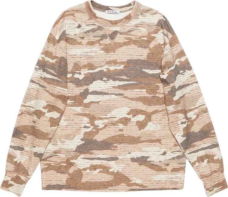 

Футболка Acne Studios Military Long-Sleeve 'Cacao Brown', коричневый