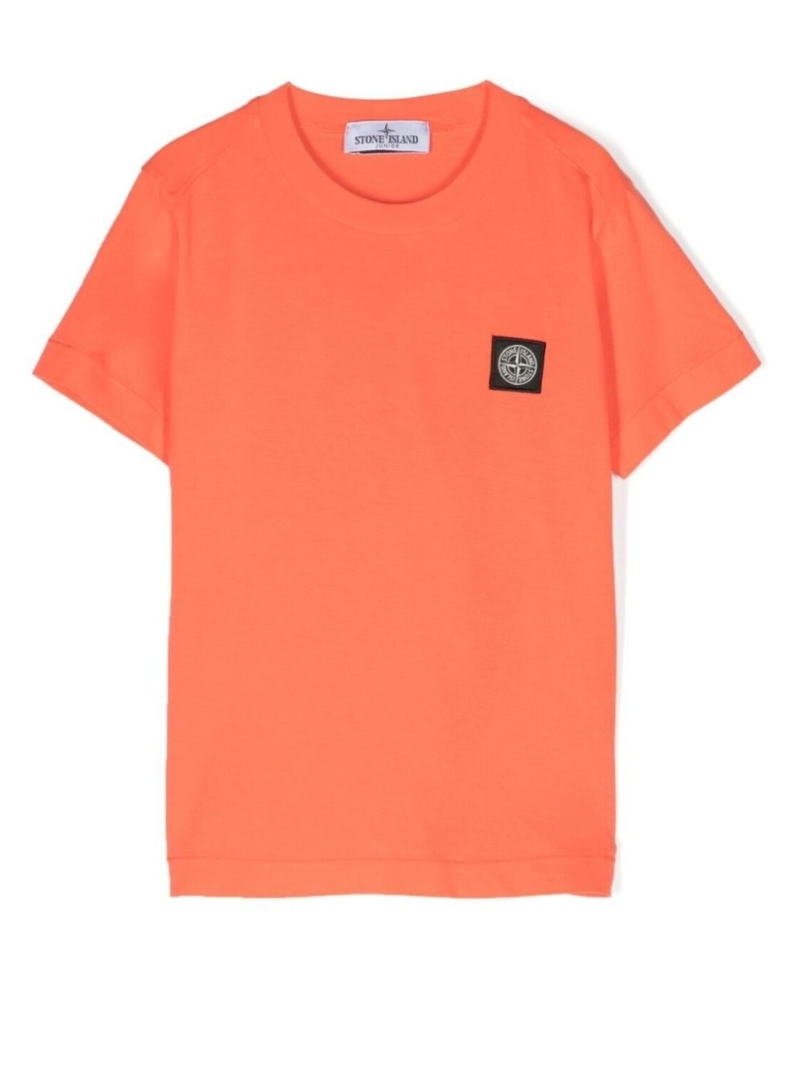 

Stone Island Junior футболка с нашивкой-логотипом, оранжевый