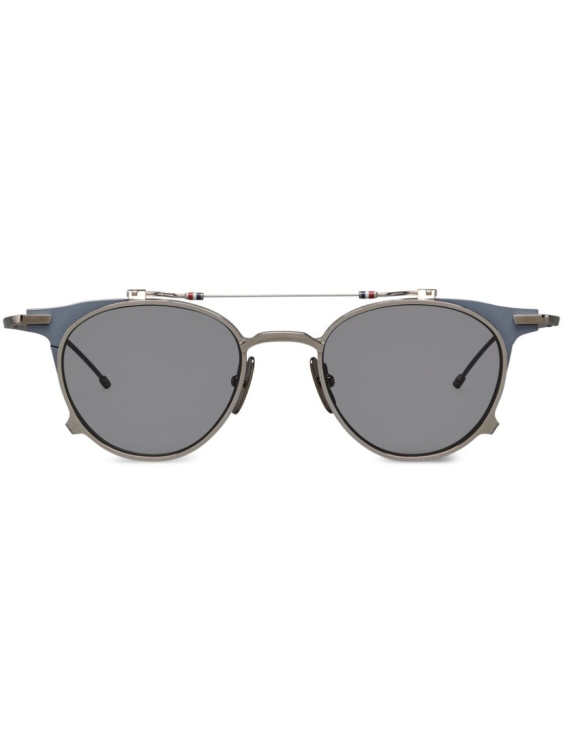

Солнцезащитные очки в круглой оправе Thom Browne Eyewear, серый