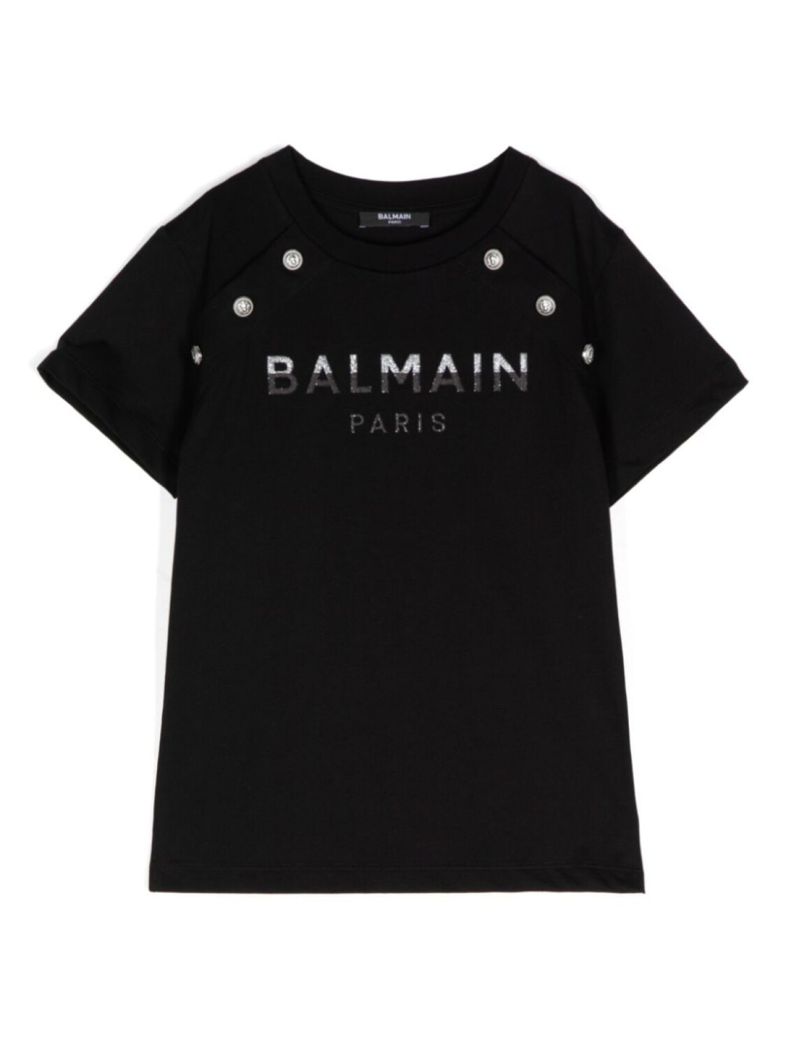 

Balmain Kids футболка из хлопка с логотипом, черный