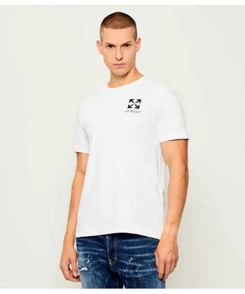 

Футболка с маленькой стрелкой Slim fit Off White, белый