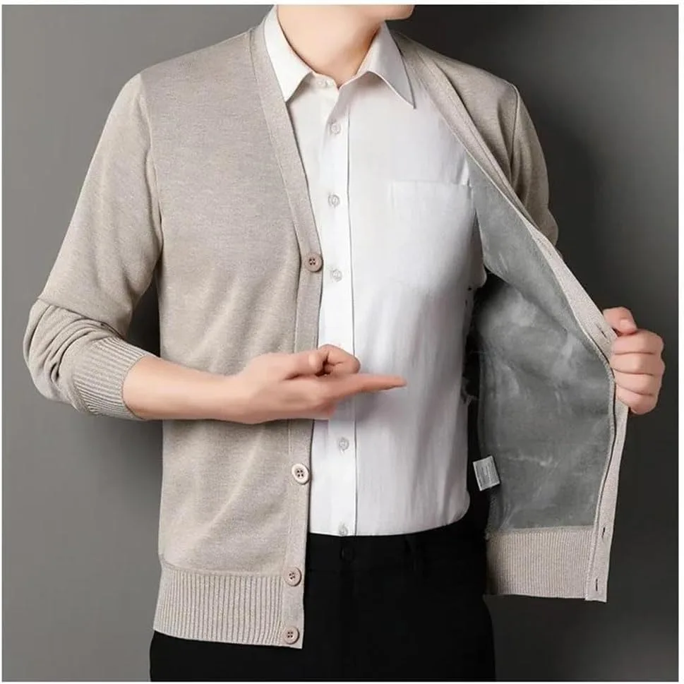 

Мужской кардиган с длинным рукавом Slim Fit