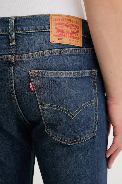 Джинсы скинни 510 Levi's, синий — фото 4
