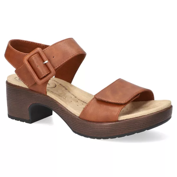 Женские противоскользящие босоножки Marva на каблуке Easy Street, цвет spring brown