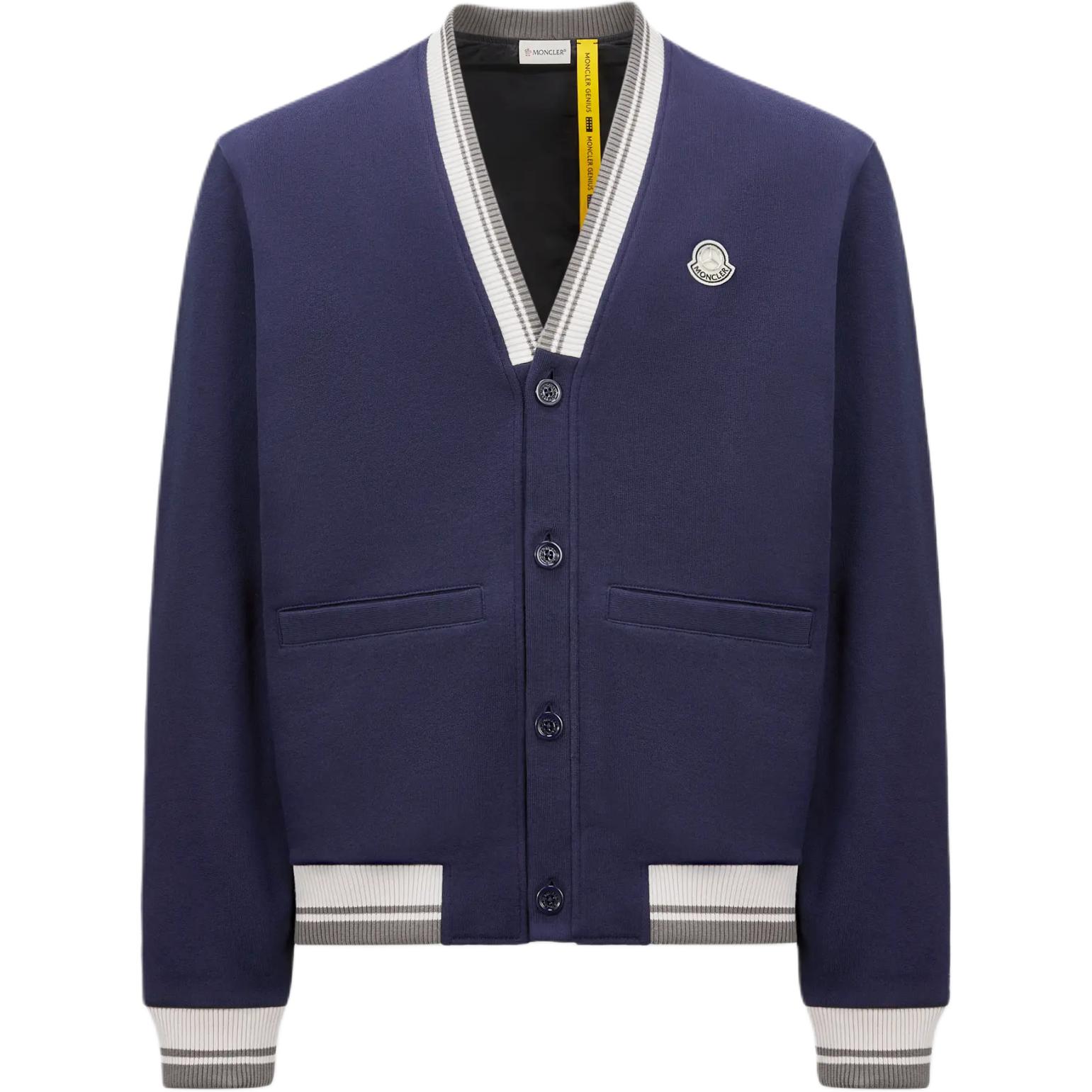 

Утепленная хлопковая толстовка Moncler X Mercedes Benz Nigo MONCLER GENIUS, синий