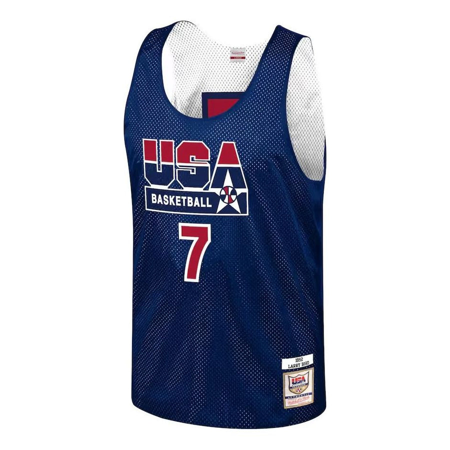 

Джерси Mitchell & Ness x NBA Reversible Practice Team USA 1992 Jerseys 'Larry Bird 7', темно-синий