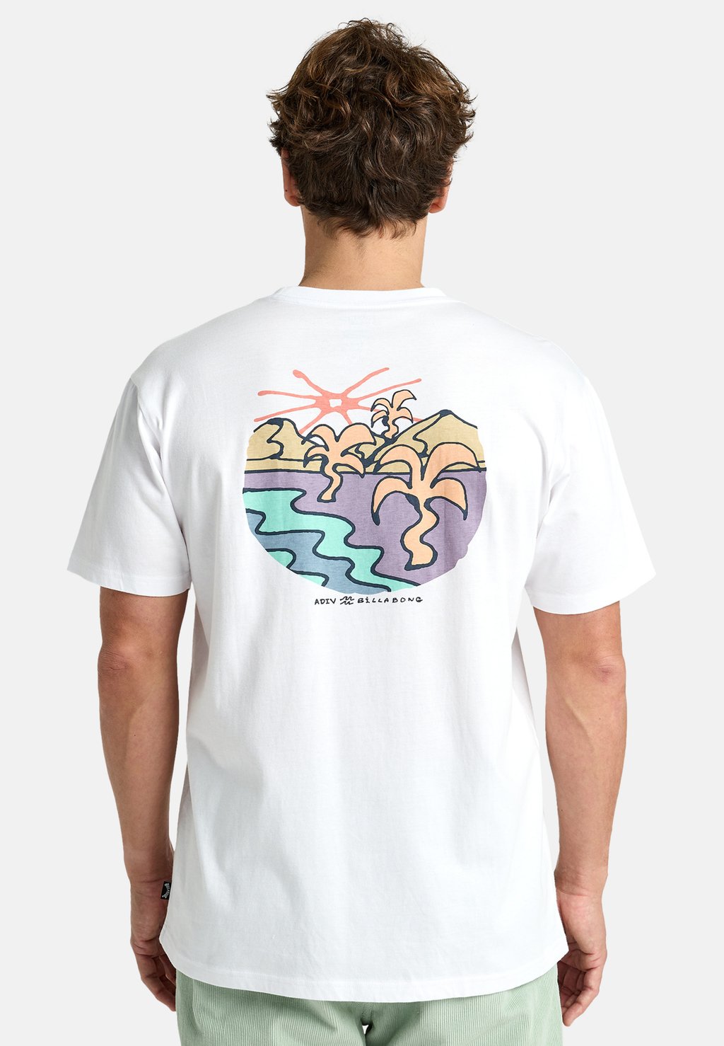 

Футболка с принтом SHINE SHORT-SLEEVE SCREEN TEE Billabong, белый