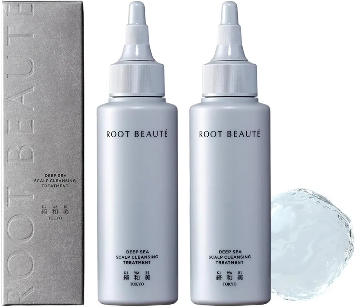 Набор Kiwabi — Гель для очищения кожи головы Kazumi Root Beauté Deep Sea Scalp Cleansing, набор 2 шт
