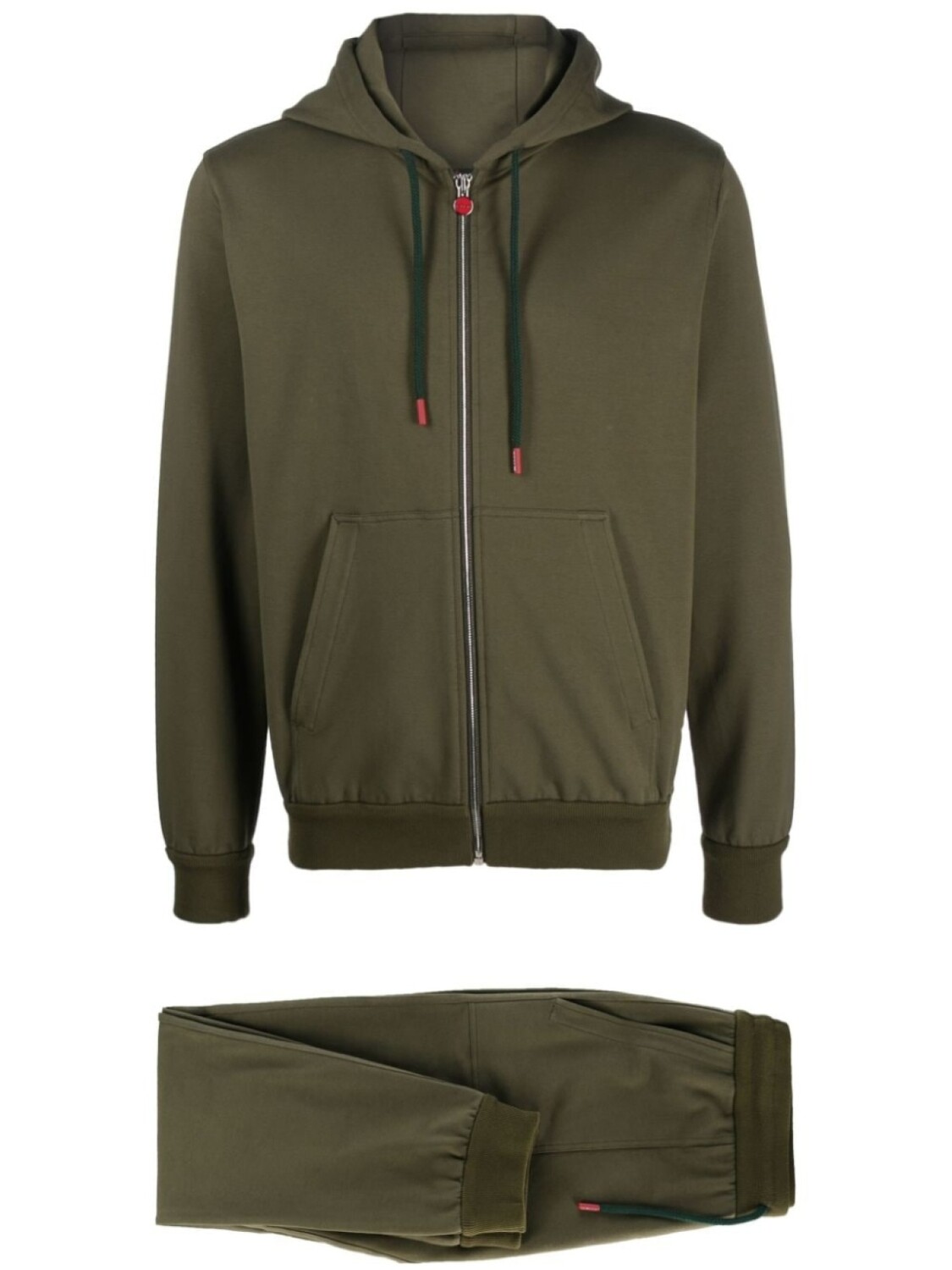 

Kiton спортивный костюм с капюшоном, зеленый