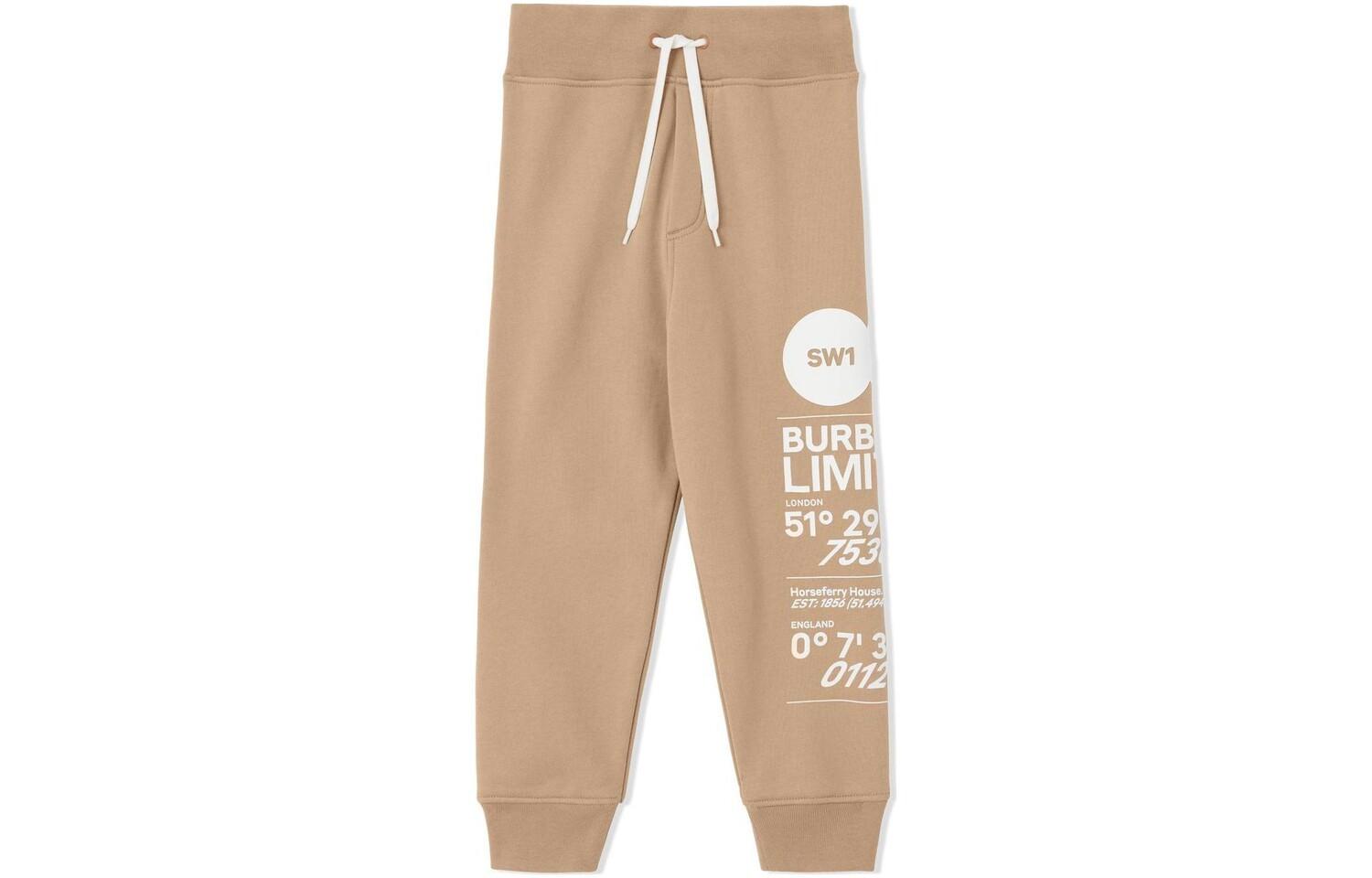 

Детские спортивные штаны Burberry, цвет Beige