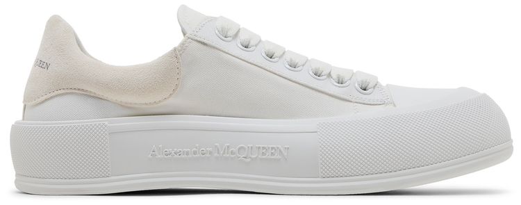 

Кроссовки Alexander McQueen Deck Plimsoll 'White', белый