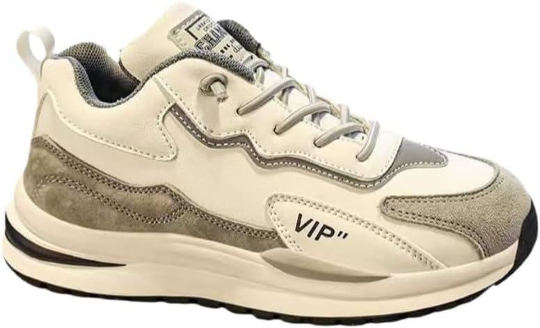 

Кожаные повседневные спортивные мужские кроссовки - молодежные кроссовки с толстой подошвой. Мягкая подкладка. Подходят для ежедневных прогулок на улице и занятий спортом Clolinde, белый