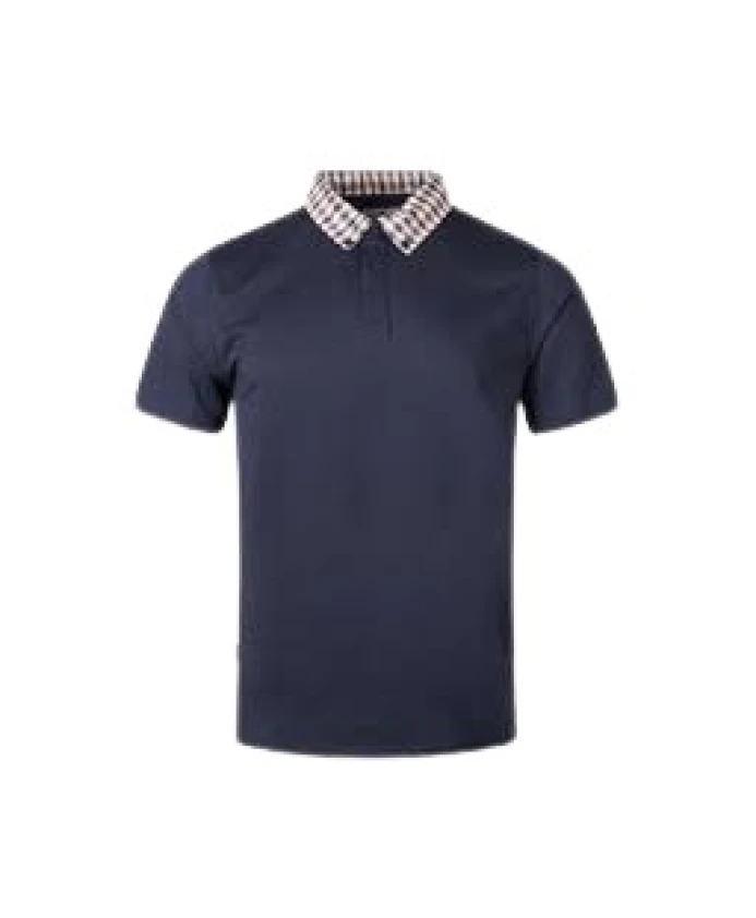 

Рубашка-Поло в синюю клетку Aquascutum, синий