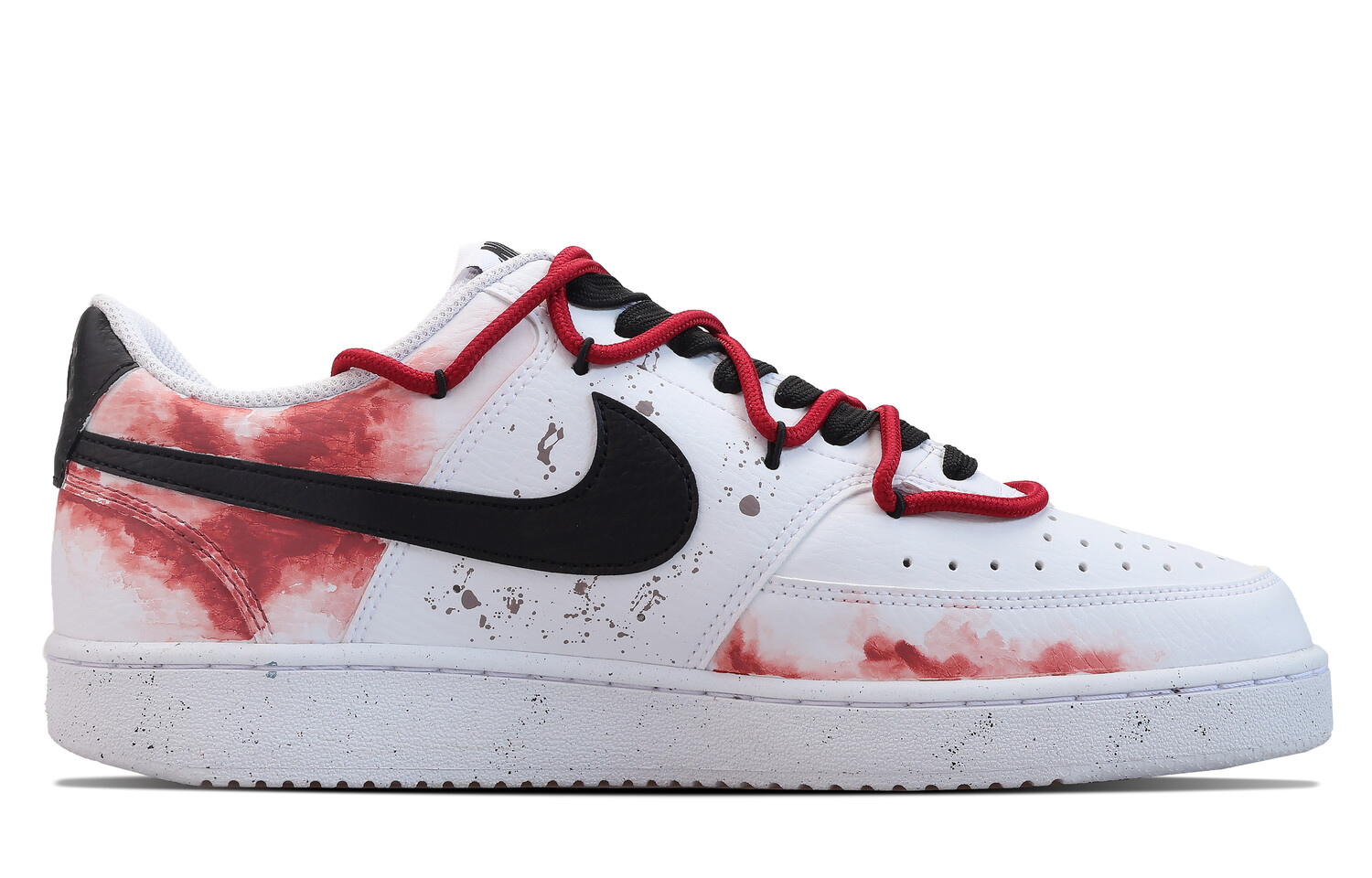 

Кроссовки Nike Court Vision 1 Skateboarding Shoes Women's Low-top Red, черный