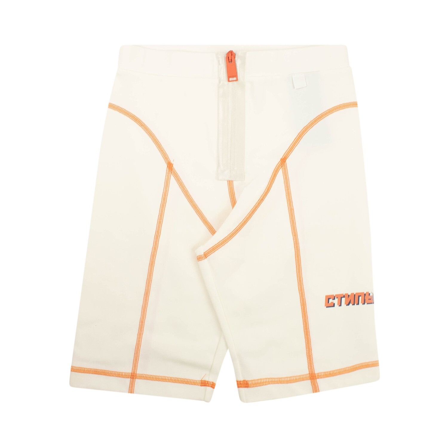 

Леггинсы Heron Preston CTNMB Active Biker Off White/Orange