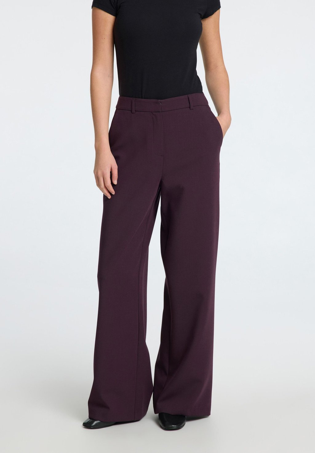 

Брюки SLFRITA-PAXA HW EXTRA WIDE MEL Selected Femme, темно-фиолетовый