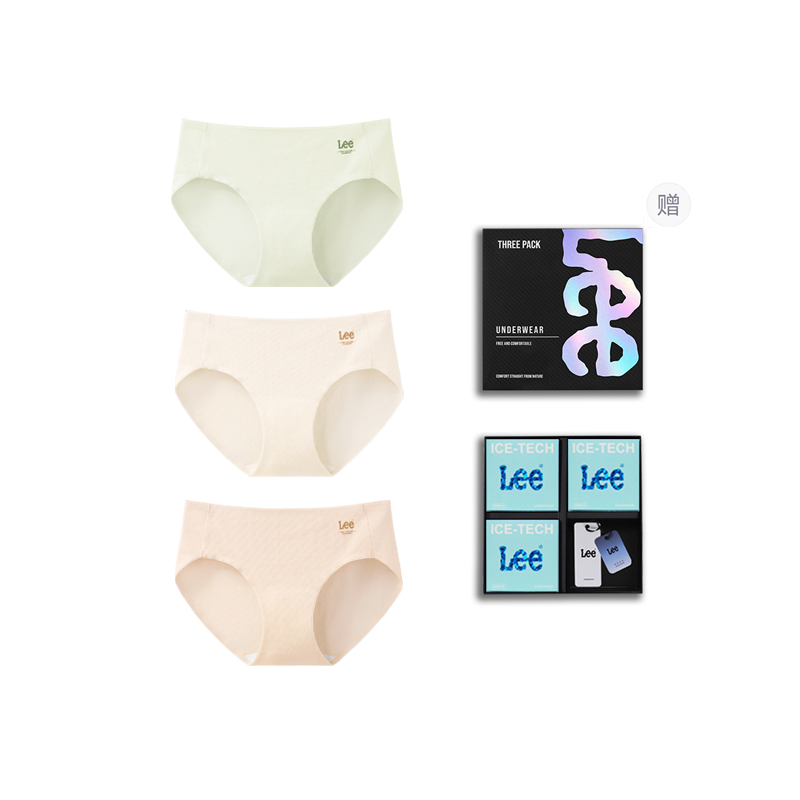 

Женские трусы набор из 3 штук в подарочной коробке Lee, зеленый