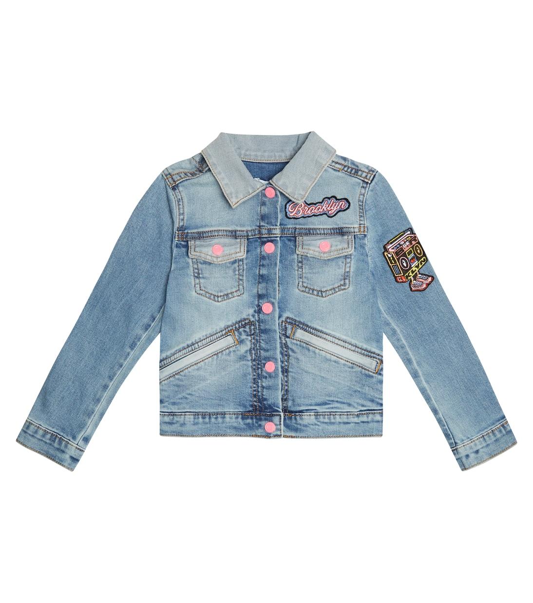 

Вышитая джинсовая куртка Marc Jacobs Kids, Denim Blue