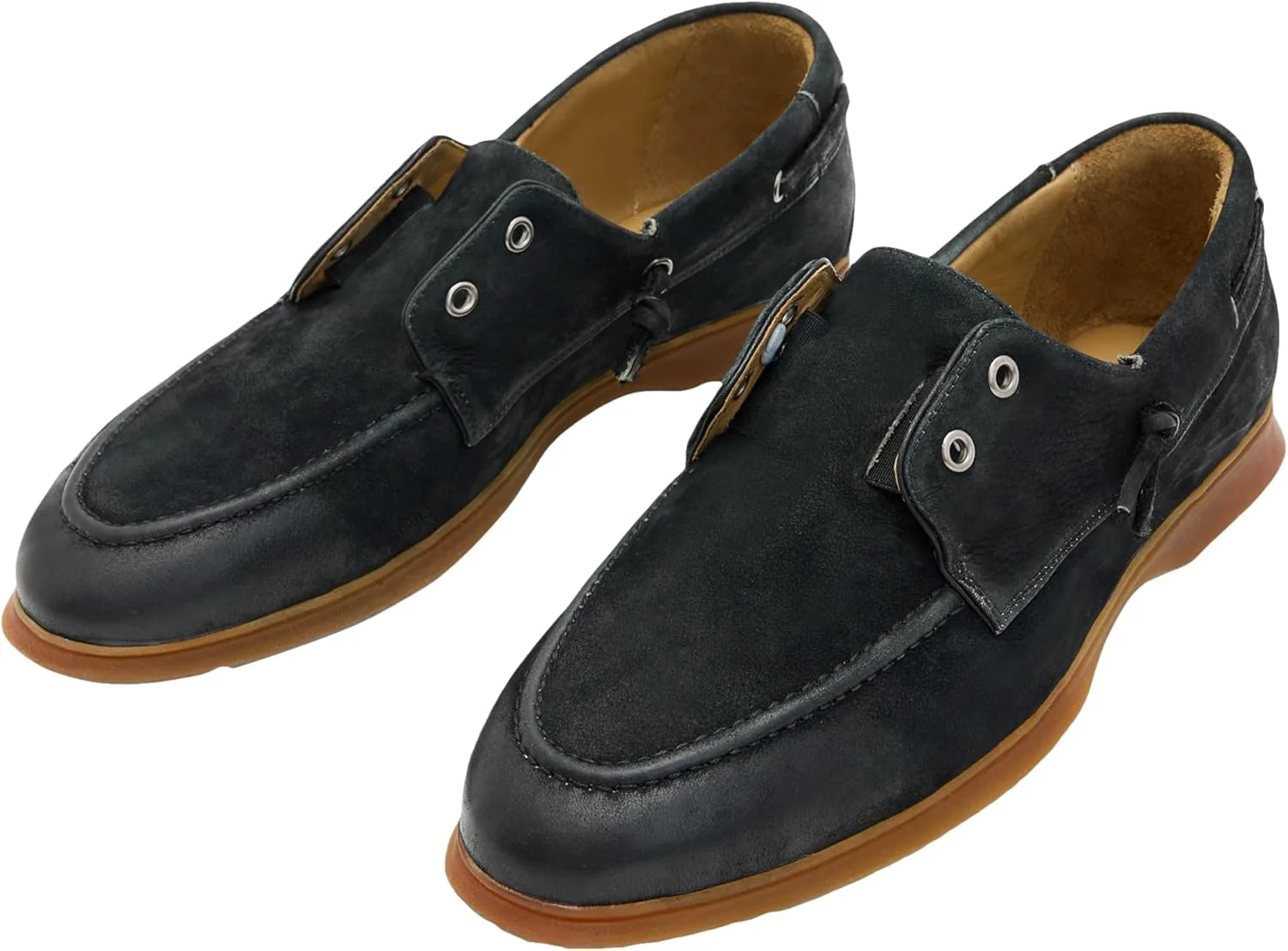 Мужские лодочные туфли John Varvatos Thompson Yacht Venetian, черный — фото 4
