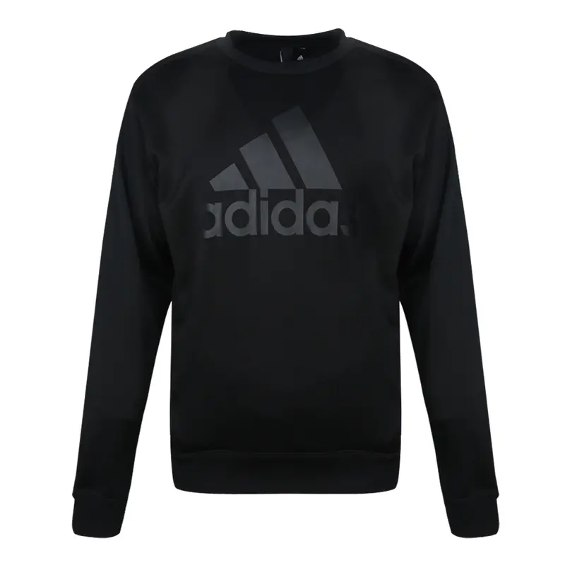 Чёрная толстовка Adidas мужская — фото 2