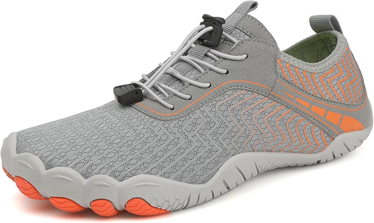 

Мужские обувь для приседаний и становой тяги с мягкой подошвой, стойкая к скольжению, дышащие кроссовки для зала, обувь для тяжелой атлетики и приседаний, фитнес-кросс-тренеры, кроссовки для тренировок, уличная и водная обувь Generic, серый