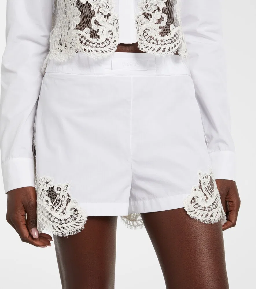 Джинсовые шорты Versace, белый — фото 4