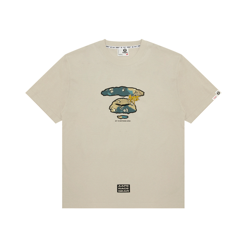 

Футболка из хлопка с принтом логотипа A Bathing APE Aape, серый