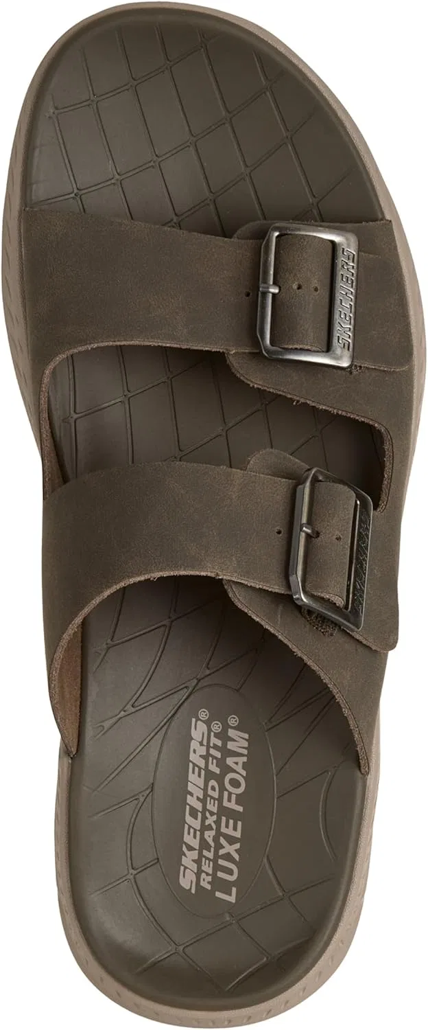 Сандалии с двумя пряжками, открытый нос, Skechers, Dktp Skechers USA Men's — фото 3