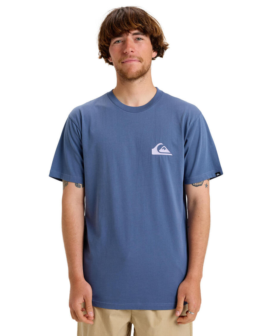 

QUIKSILVER Футболка EV MINI LOGO 2024 синяя мужская