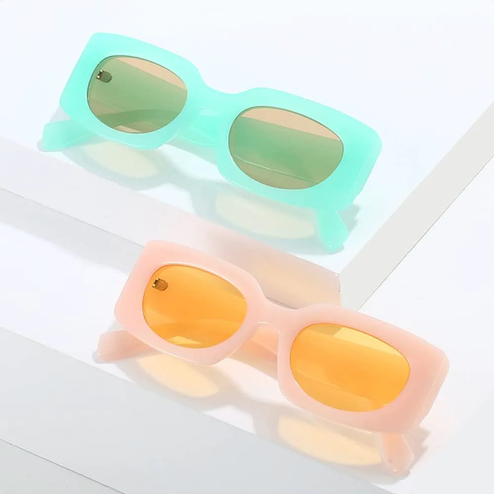 

Солнцезащитные очки 2026 года для женщин в стиле ретро с прозрачными линзами с градиентом цвета океана, солнцезащитные очки UV400 для мужчин generic, Jelly White Pink